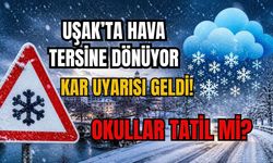 Uşak’ta Hava Tersine Dönüyor: Kar Uyarısı Geldi, Gözler “Okullar Tatil mi?”