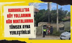 Karahallı’da Köy Yollarının Kör Noktalarına Tümsek Ayna Yerleştirildi