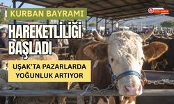Kurban Bayramı Hareketliliği Başladı, Uşak’ta Pazarlarda Yoğunluk Artıyor