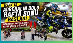 Uşak’ta Adrenalin Dolu Hafta Sonu Başladı, Süpermoto Yarışlarında Nefes Kesen Mücadele