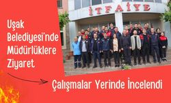 Uşak Belediyesi’nde Müdürlüklere Ziyaret, Çalışmalar Yerinde İncelendi