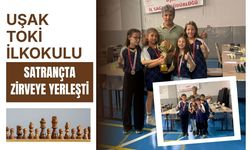 Uşak TOKİ İlkokulu Satrançta Zirveye Yerleşti