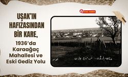 Uşak’ın Hafızasından Bir Kare, 1936’da Karaağaç Mahallesi ve Eski Gediz Yolu