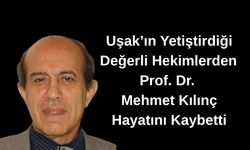 Uşak’ın Yetiştirdiği Değerli Hekimlerden Prof. Dr. Mehmet Kılınç Hayatını Kaybetti