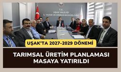 Uşak’ta 2027-2029 Dönemi Tarımsal Üretim Planlaması Masaya Yatırıldı