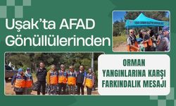 Uşak’ta AFAD Gönüllülerinden Orman Yangınlarına Karşı Farkındalık Mesajı