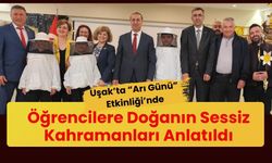 Uşak’ta “Arı Günü” Etkinliği’nde Öğrencilere Doğanın Sessiz Kahramanları Anlatıldı