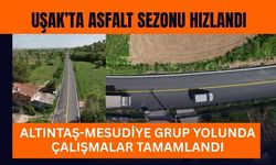 Uşak’ta Asfalt Sezonu Hızlandı, Altıntaş-Mesudiye Grup Yolunda Çalışmalar Tamamlandı