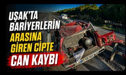 Uşak'ta Bariyerlerin Arasına Giren Cipte Can Kaybı