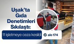 Uşak’ta Gıda Denetimleri 11 İşletmeye Ceza Kesildi