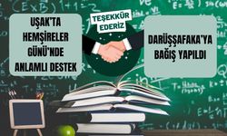 Uşak’ta Hemşireler Günü’nde Anlamlı Destek: Darüşşafaka’ya Bağış Yapıldı