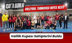 Uşak’ta Kadınlar Voleybol Turnuvası Nefes Kesti, Valilik Kupası Sahiplerini Buldu