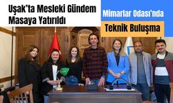 Uşak’ta Mesleki Gündem Masaya Yatırıldı: Mimarlar Odası’nda Teknik Buluşma