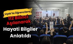 Uşak’ta Öğrencilere 112 Bilinci Aşılanarak, Hayati Bilgiler Anlatıldı