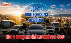 Uşak’ta Trafik Sessizce Değişiyor, Her 4 Araçtan Biri Motosiklet Oldu