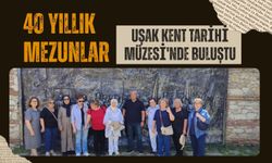 40 Yıllık Mezunlar Uşak Kent Tarihi Müzesi'nde Buluştu