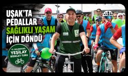 Uşak'ta Pedallar Sağlıklı Yaşam İçin Döndü