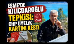 Eşme'de Kılıçdaroğlu Tepkisi, CHP Üyelik Kartını Falçatayla Kesti