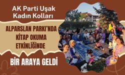 AK Parti Uşak Kadın Kolları Alparslan Parkı’nda Kitap Okuma Etkinliğinde Bir Araya Geldi