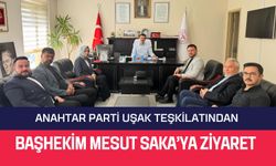 Anahtar Parti Uşak Teşkilatından Başhekim Mesut Saka’ya Ziyaret