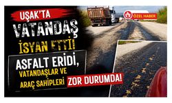 Uşak'ta Vatandaş İsyan Etti, Asfalt Eridi, Vatandaşlar ve Araç Sahipleri Zor Durumda!