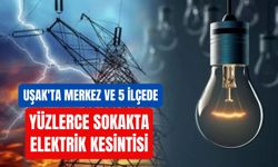 Uşak'ta Merkez ve 5 İlçede Yüzlerce Sokakta Elektrik Kesintisi