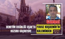 Denetim Eksikliği Uşak'ta Huzuru Kaçırıyor!