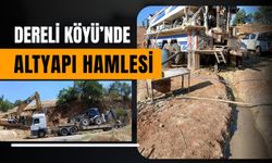 Dereli Köyü’nde Altyapı Hamlesi: İçme Suyu ve Yol Çalışmaları Sürüyor