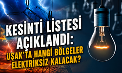Kesinti Listesi Açıklandı: Uşak'ta Hangi Bölgeler Elektriksiz Kalacak?