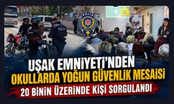 Uşak Emniyeti'nden Okullarda Yoğun Güvenlik Mesaisi, 20 Binin Üzerinde Kişi Sorgulandı