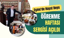 Eşme'de Hayat Boyu Öğrenme Haftası Sergisi Açıldı