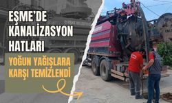 Eşme’de Kanalizasyon Hatları Yoğun Yağışlara Karşı Temizlendi