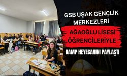 GSB Uşak Gençlik Merkezleri Ağaoğlu Lisesi Öğrencileriyle Kamp Heyecanını Paylaştı