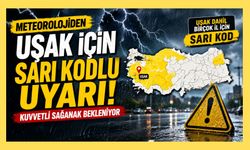Meteorolojiden Uşak İçin Sarı Kodlu Uyarı! Kuvvetli Sağanak Bekleniyor