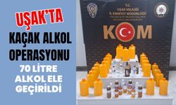 Uşak'ta Kaçak Alkol Operasyonu 70 Litre Alkol Ele Geçirildi
