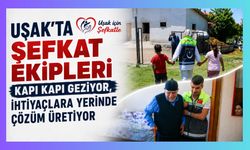 Uşak'ta Şefkat Ekipleri Kapı Kapı Geziyor, İhtiyaçlara Yerinde Çözüm Üretiyor