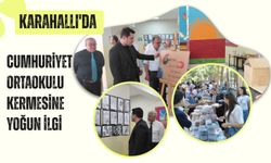 Karahallı'da Cumhuriyet Ortaokulu Kermesine Yoğun İlgi