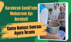 Karakıran Camii'nde Cuma Namazı Sonrası Aşure İkramı