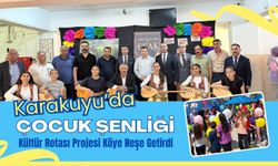 Karakuyu’da Çocuk Şenliği, Kültür Rotası Projesi Köye Neşe Getirdi