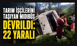 Tarım İşçilerini Taşıyan Midibüs Devrildi: 22 Yaralı