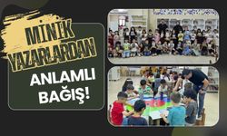 Minik Yazarlardan Anlamlı Bağış! Yazdıkları Kitapları Kütüphaneye Hediye Ettiler
