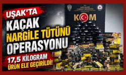 Uşak'ta Kaçak Nargile Tütünü Operasyonu, 17,5 Kilogram Ürün Ele Geçirildi