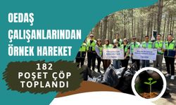 OEDAŞ Çalışanlarından Örnek Hareket: 182 Poşet Çöp Toplandı