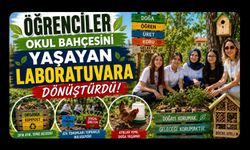 Öğrenciler Okul Bahçesini Yaşayan Laboratuvara Dönüştürdü