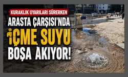 Kuraklık Uyarıları Sürerken Arasta Çarşısı'nda İçme Suyu Boşa Akıyor