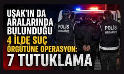Uşak'ın da Aralarında Bulunduğu 4 İlde Suç Örgütüne Operasyon: 7 Tutuklama