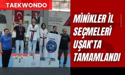 Taekwondo Minikler İl Seçmeleri Uşak'ta Tamamlandı
