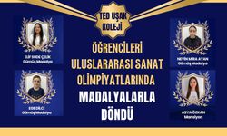 TED Uşak Koleji Öğrencileri Uluslararası Sanat Olimpiyatlarında Madalyalarla Döndü