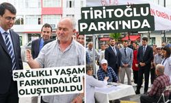 Tiritoğlu Parkı'nda Sağlıklı Yaşam Farkındalığı Oluşturuldu
