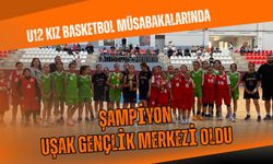 U12 Kız Basketbol Müsabakalarında Şampiyon Uşak Gençlik Merkezi Oldu